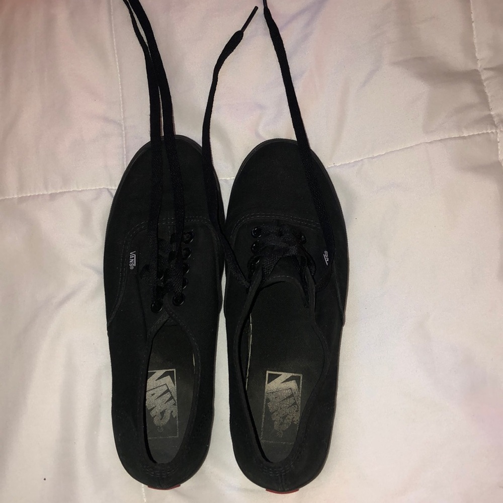 black laced vans